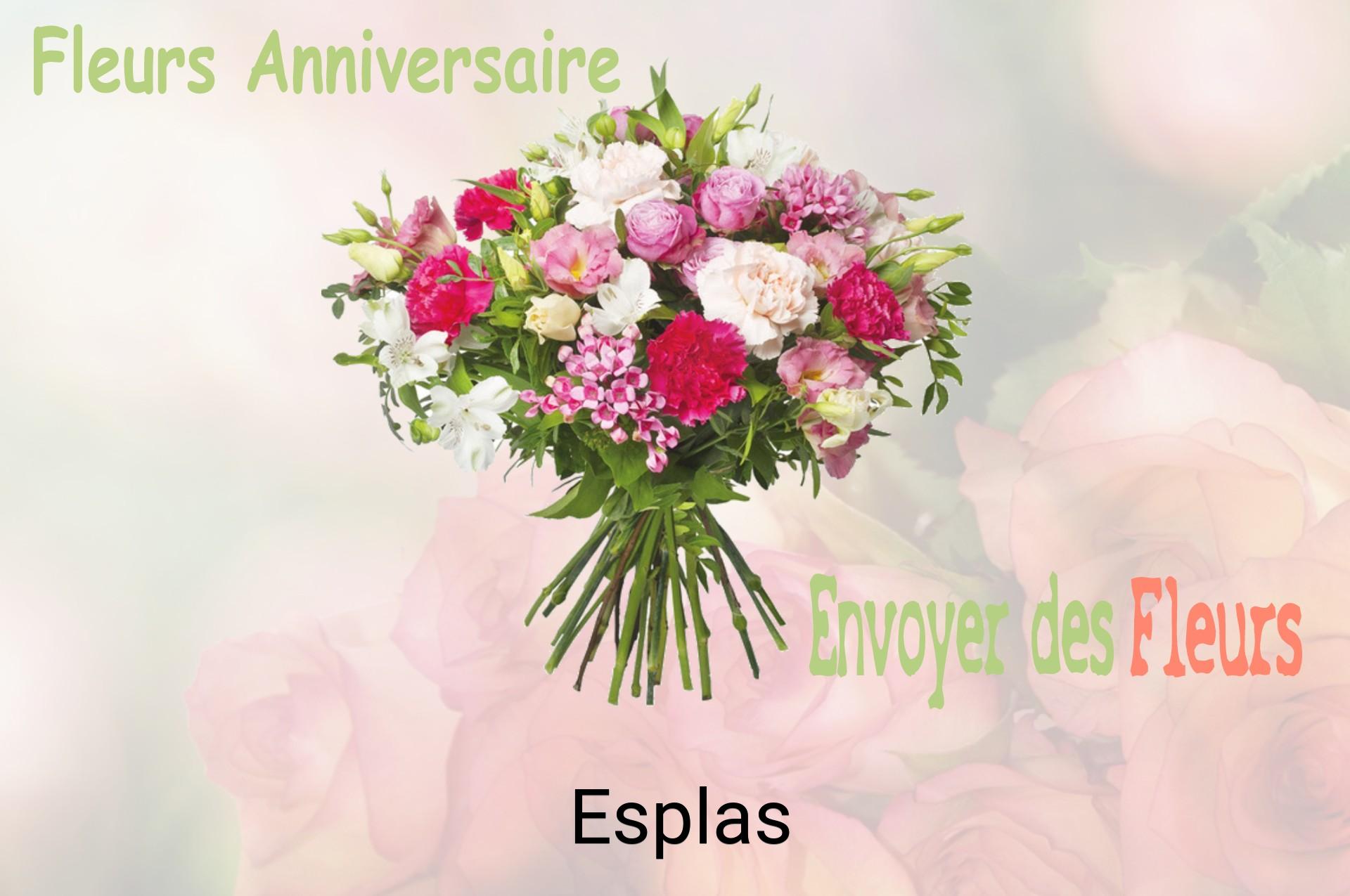 Bouquet de fleurs d’anniversaire livré à Esplas
